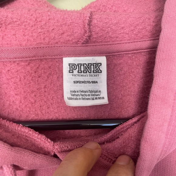 PINK Victoria's Secret Mauve Hoodie Sz S - Picture 4 of 8